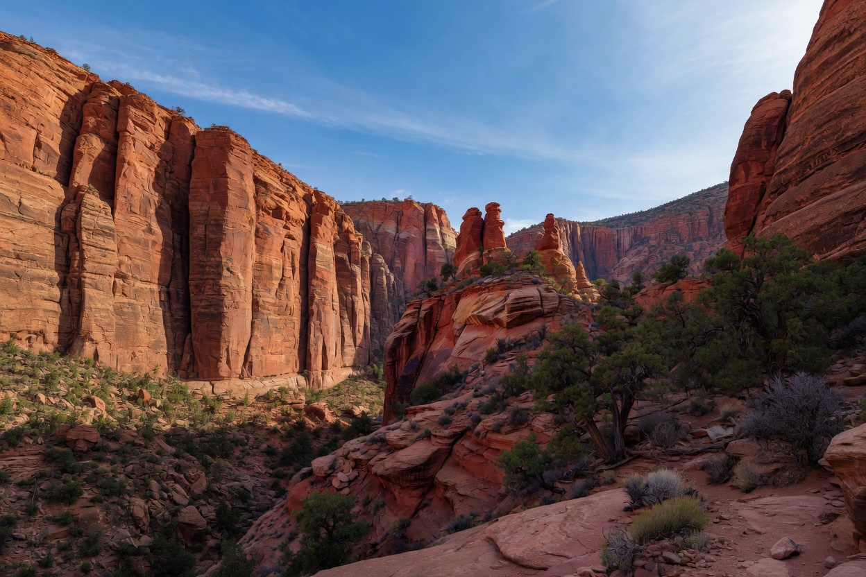 Red rock canyon in Utah